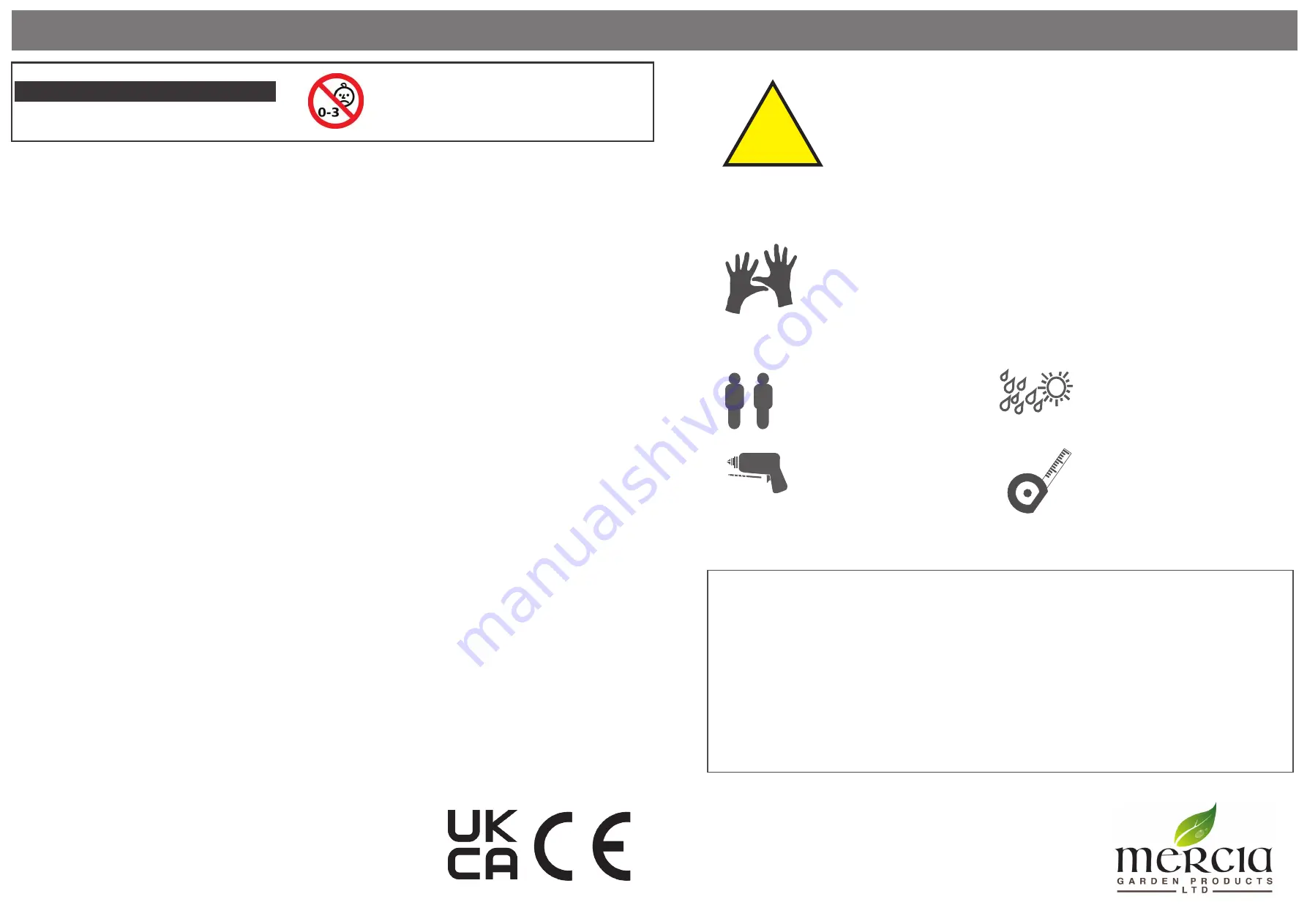 Mercia Garden Products 02DTAXVP0701-V1-PEFC Скачать руководство пользователя страница 1