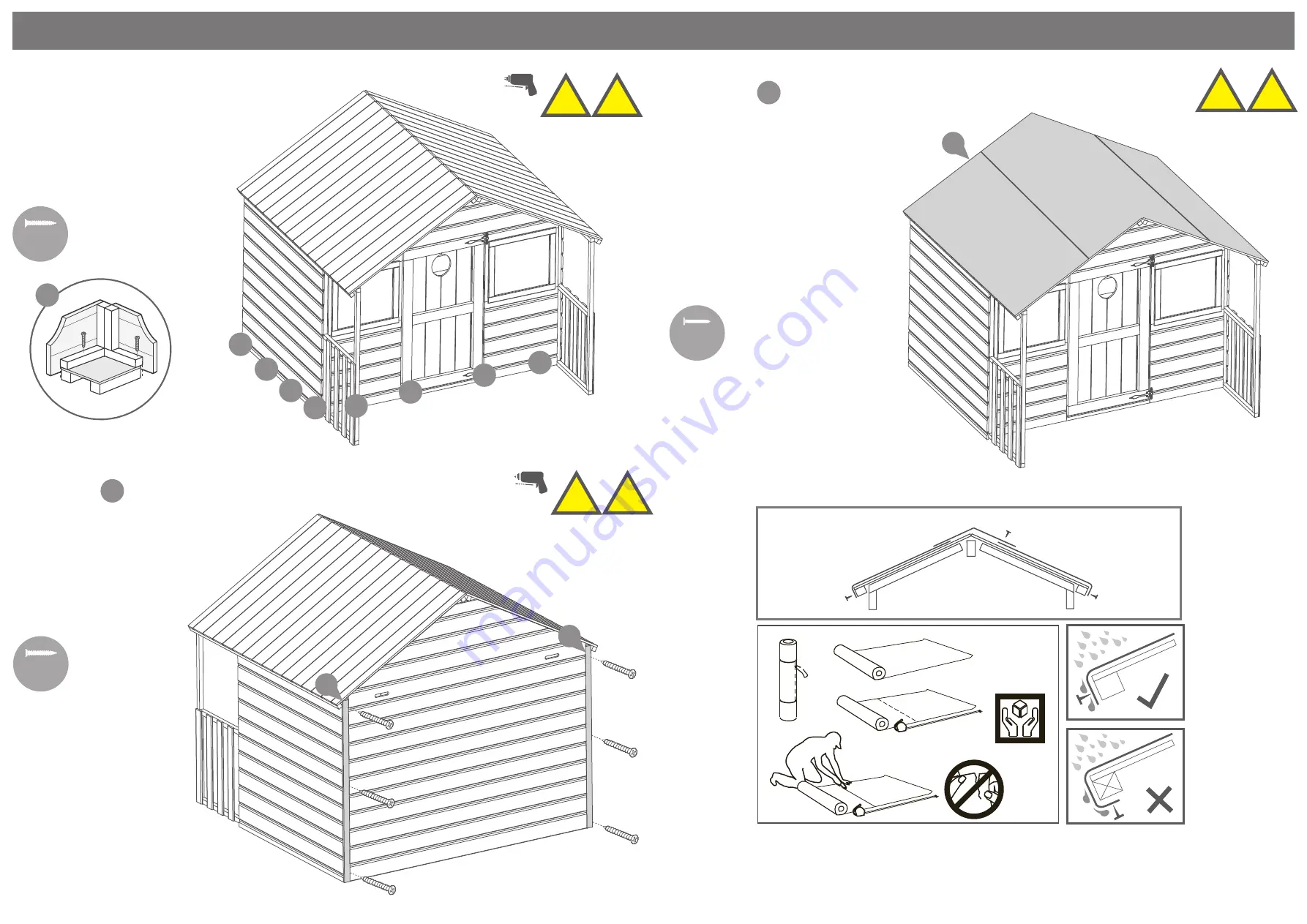 Mercia Garden Products 02DTSHAX0606SFHD2W-V1-PEFC General Instructions Manual Download Page 8