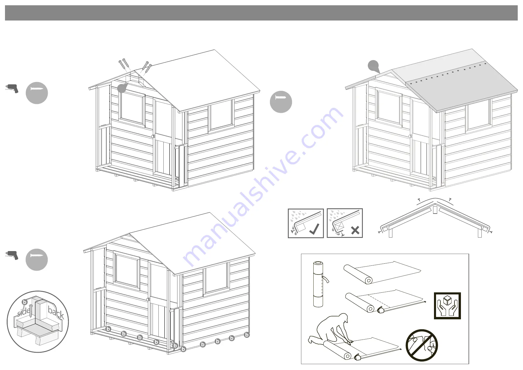 Mercia Garden Products POPPY PLAYHOUSE General Instructions Manual Download Page 5