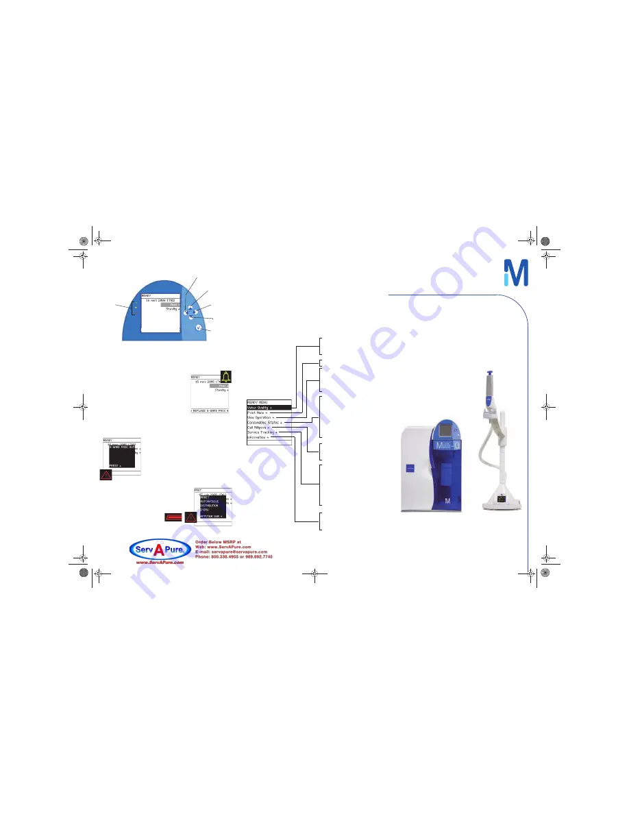 Merck Milli-Q Advantage A10 System Quick Reference Manual Download Page 1