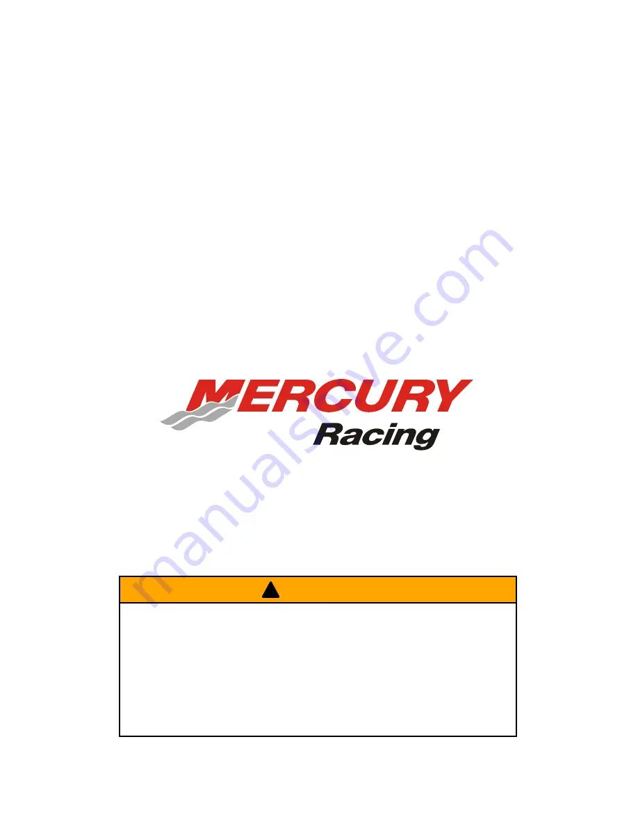 Mercury HP700 SCi Manual Download Page 1