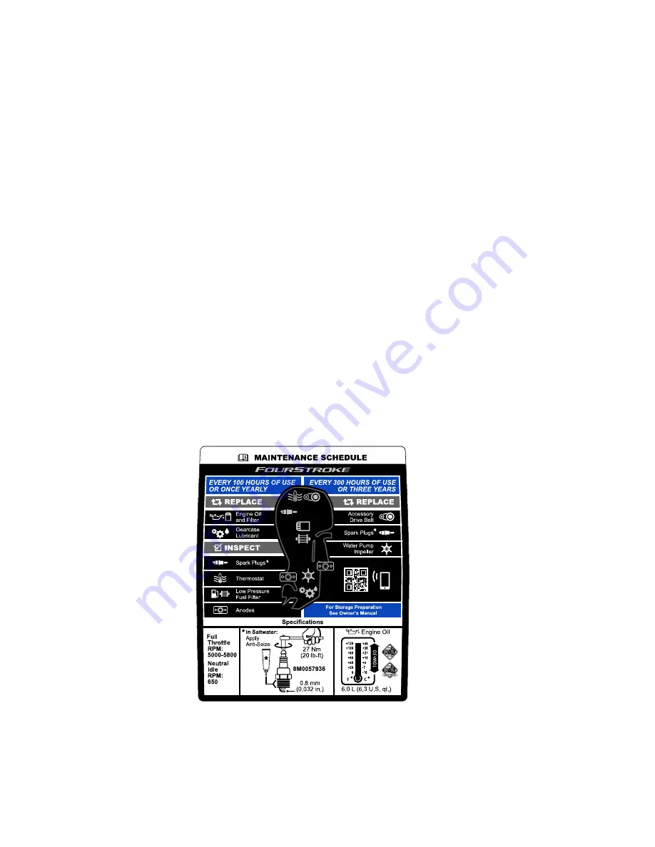 Mercury Optimax 150 Operation, Maintenance And Installation Manual Download Page 58