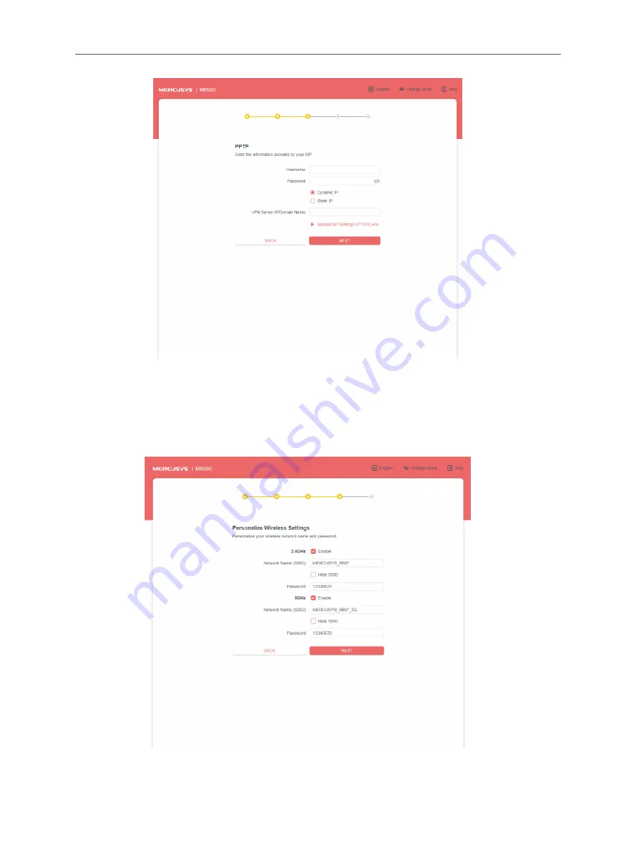 Mercusys MR50G User Manual Download Page 18