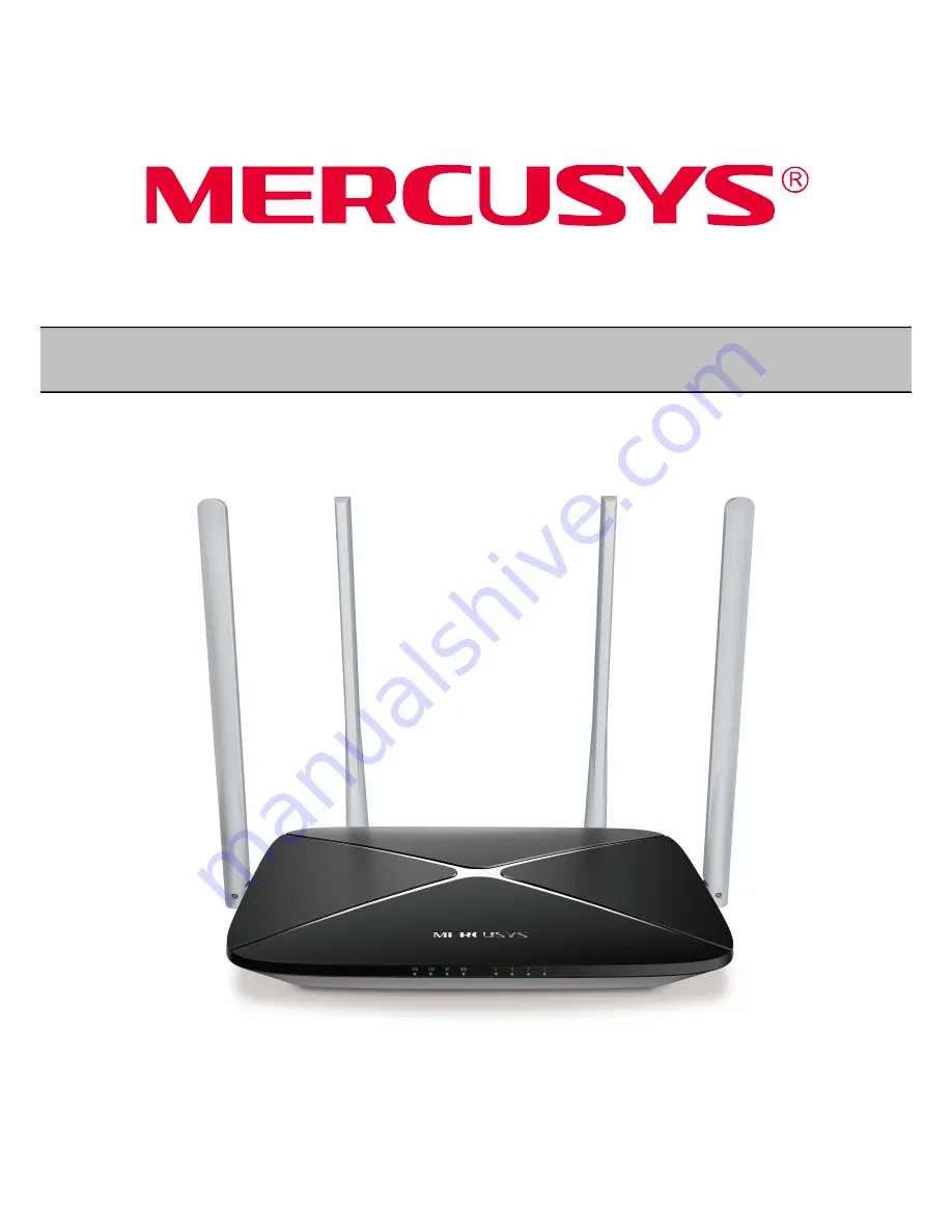 Mercusys MW325R Manual Download Page 1