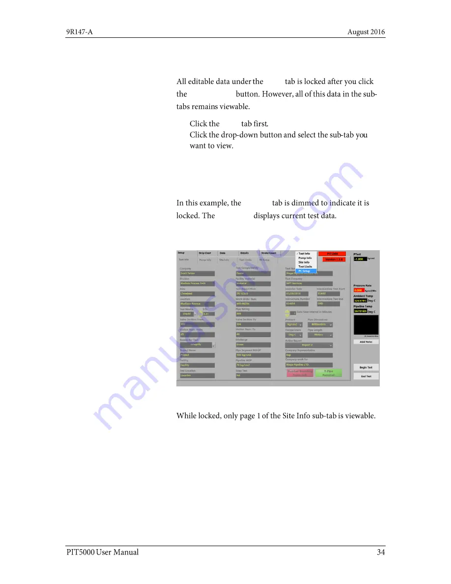 Meriam PIT5000 User Manual Download Page 34