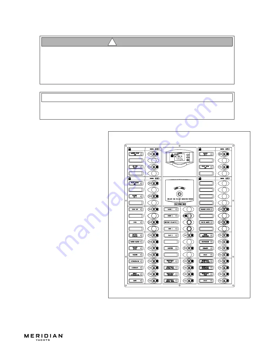 Meridian 580 PILOTHOUSE Owner'S Manual Download Page 73