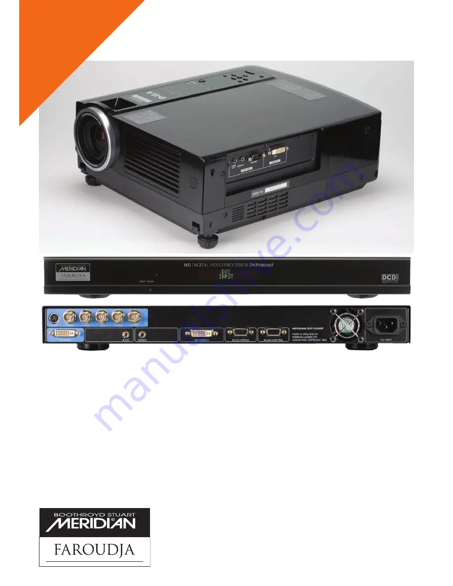 Meridian D-ILA1080MF2 Specifications Download Page 1