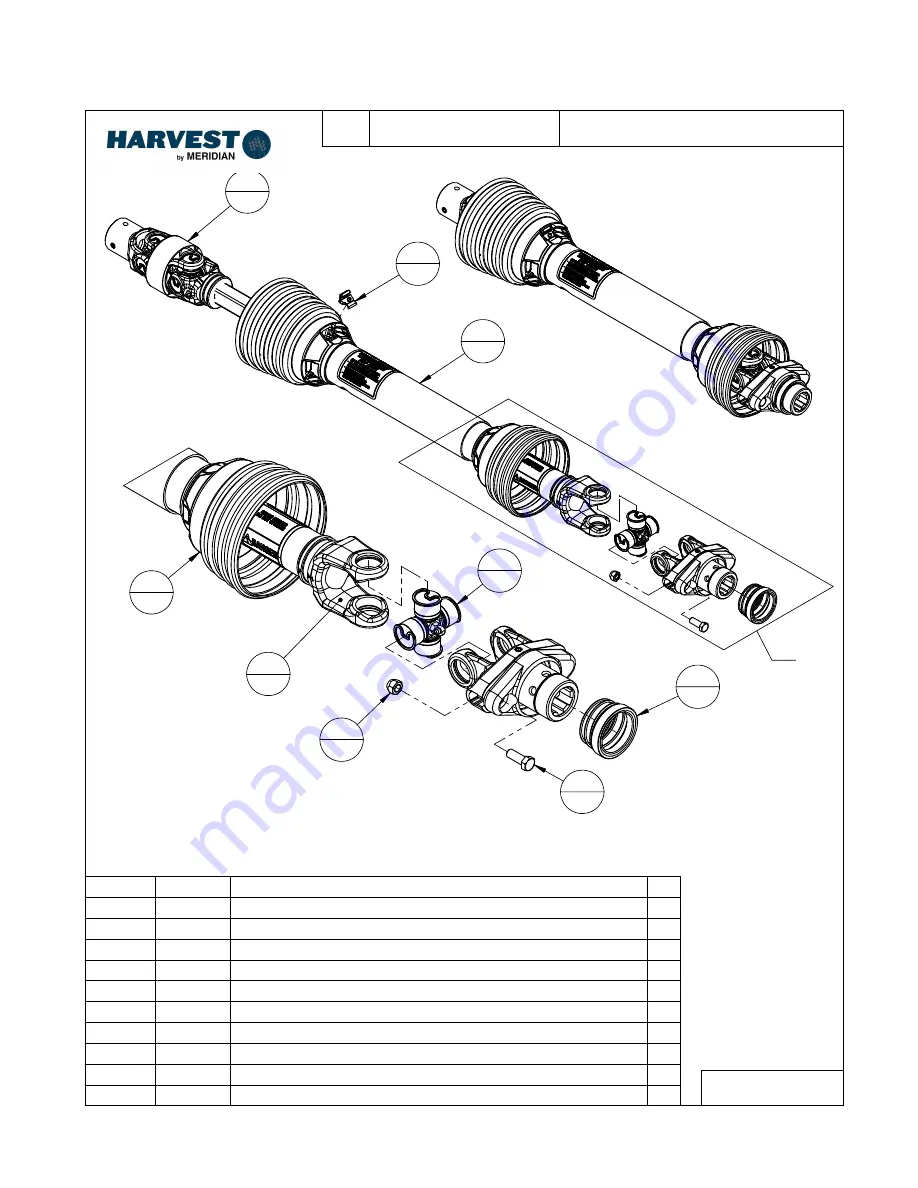 Meridian HARVEST H10 Series Operator'S Manual Download Page 44