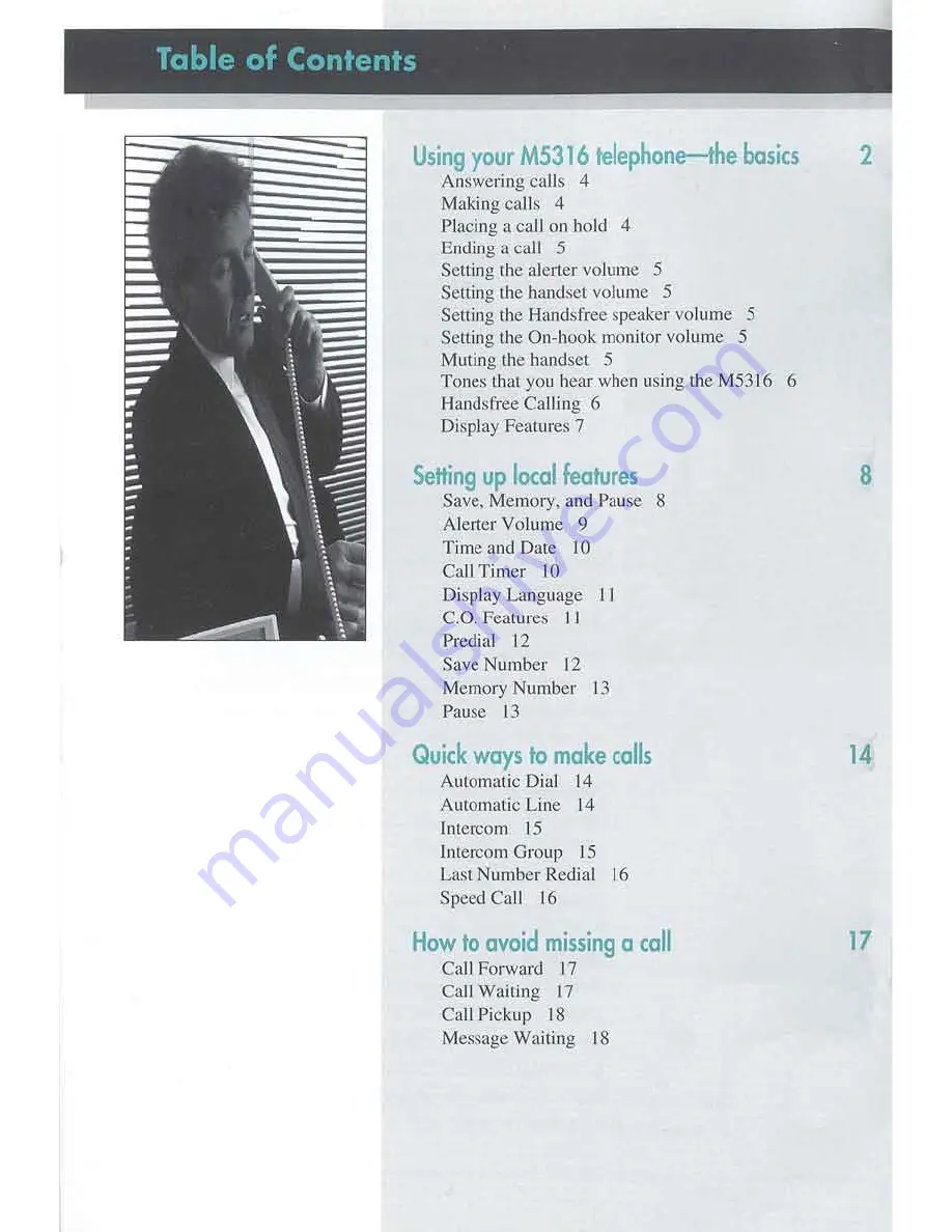 Meridian M5316 User Manual Download Page 2