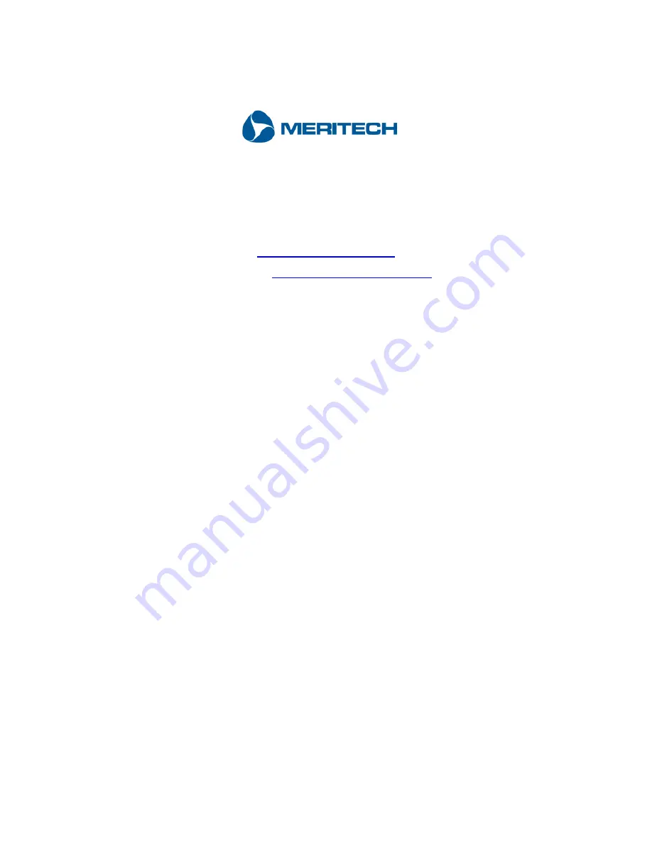 MERITECH CleanTech 2000S Installation And Operation Manual Download Page 10