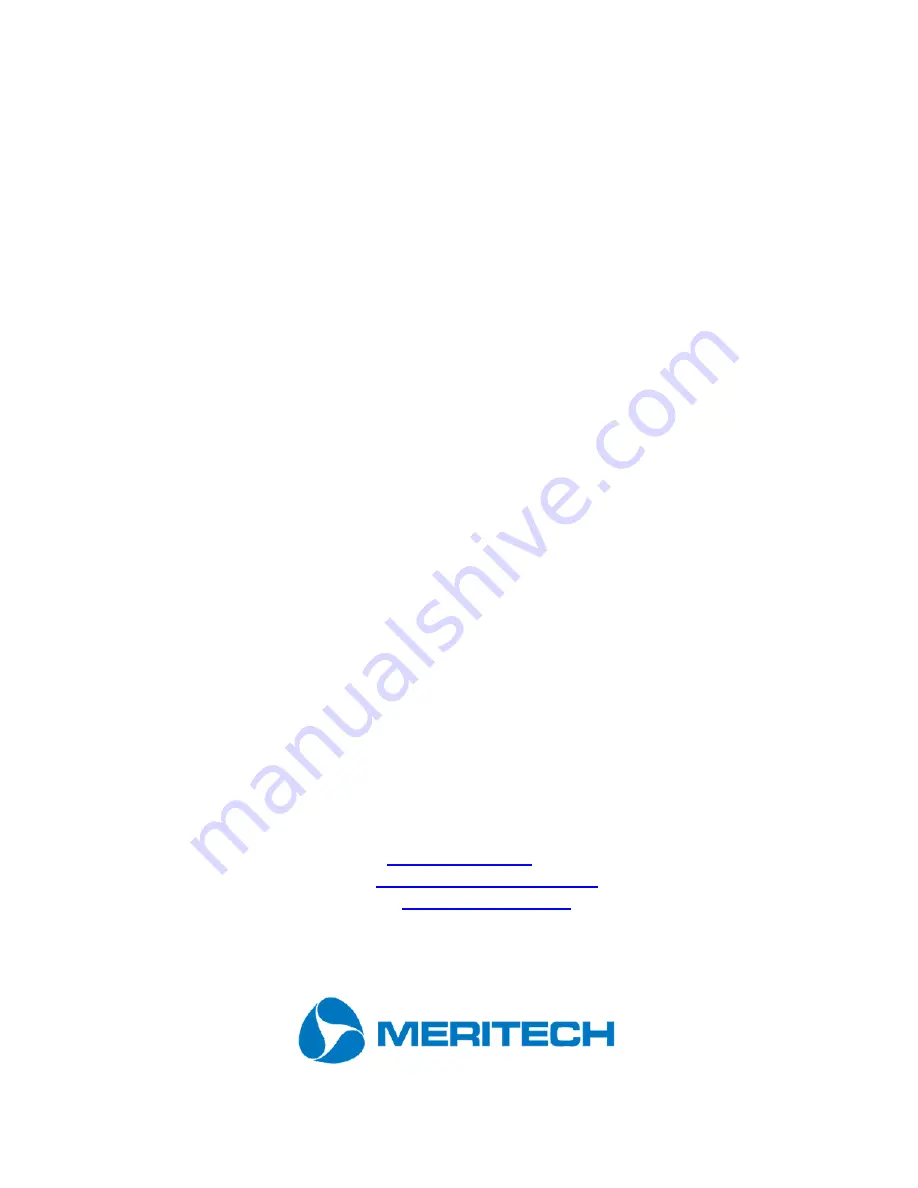 MERITECH CleanTech 500EZ Installation And Operation Manual Download Page 8