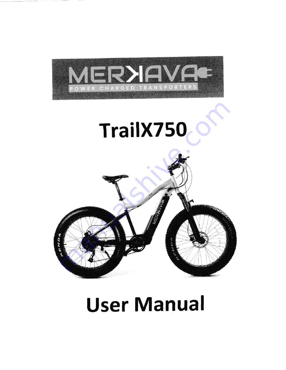 Merkava TrailX750 User Manual Download Page 1