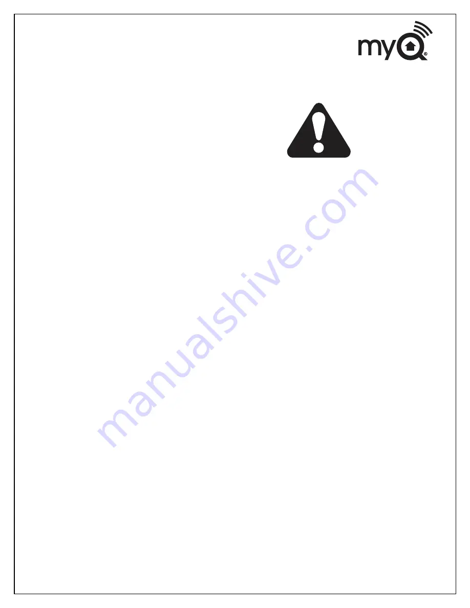 Merlin commander myq MT110MYQ Installation And Operating Instructions Manual Download Page 20