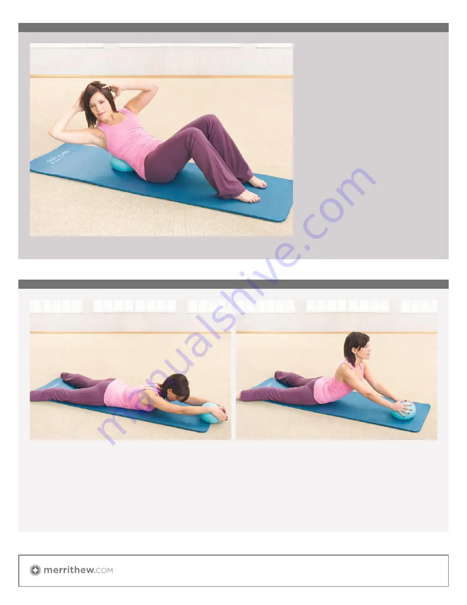 Merrithew Mini Stability Ball Quick Start Manual Download Page 7