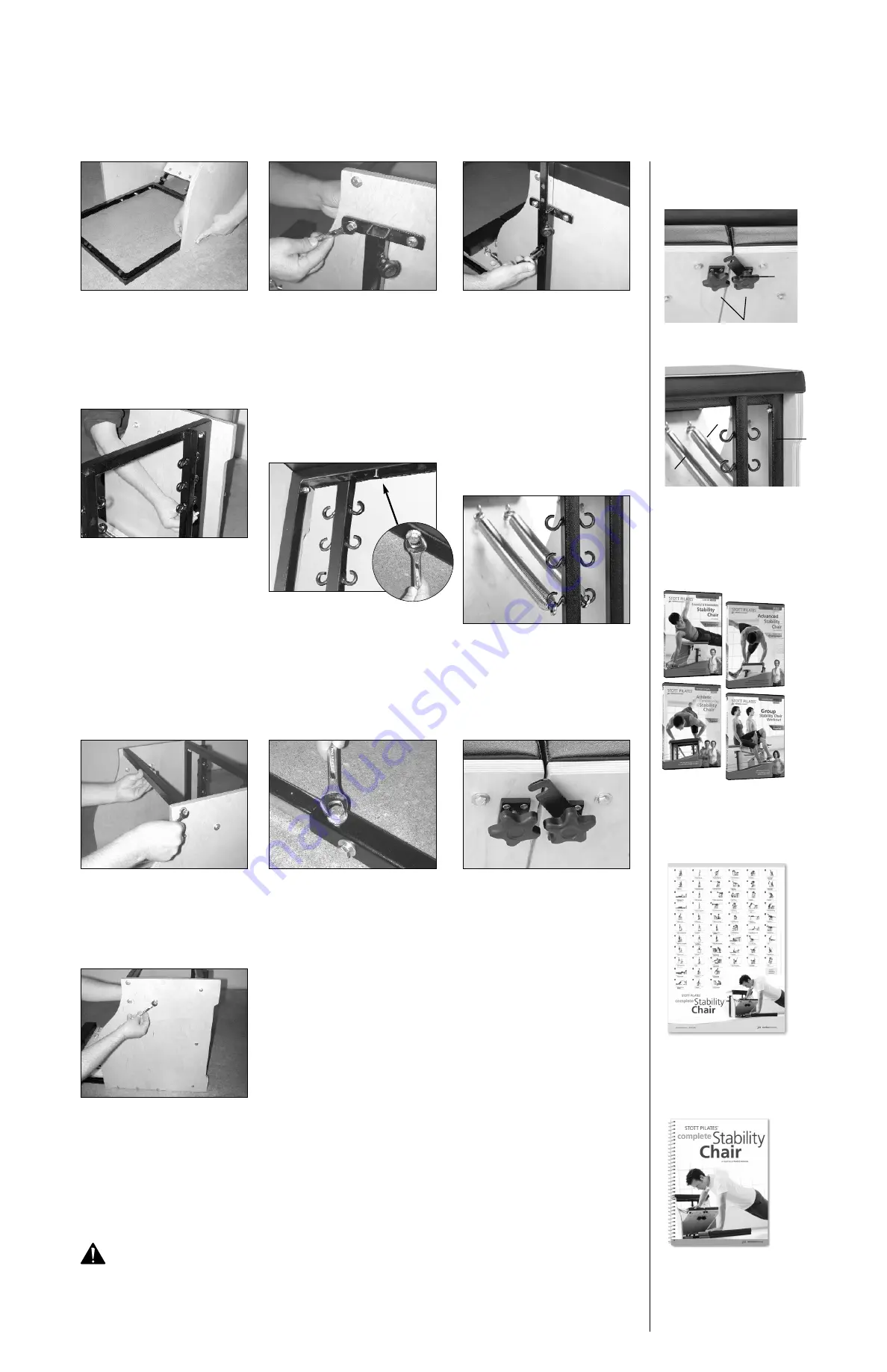 Merrithew STOTT PILATES STABILITY CHAIR Assembly Manual Download Page 2