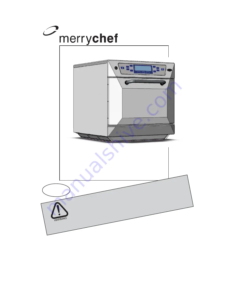 Merrychef EC402S Installation And Operating Instructions Manual Download Page 1