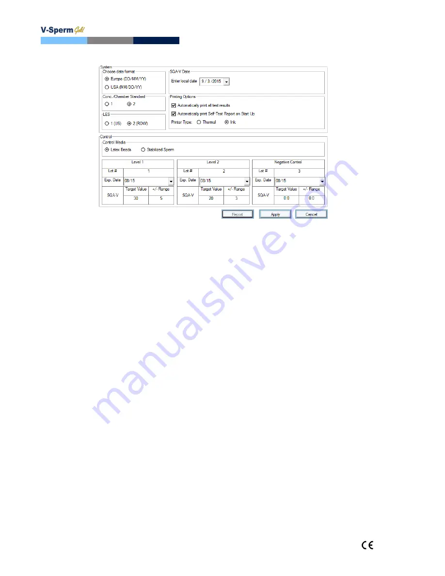 MES SQA-V Gold User Manual Download Page 70