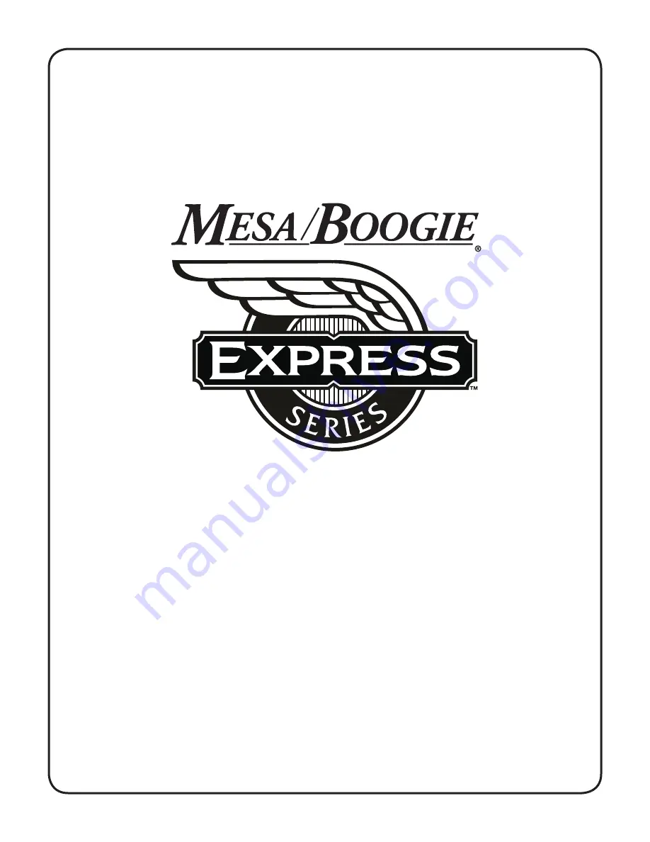 Mesa/Boogie Express series Owner'S Manual Download Page 1