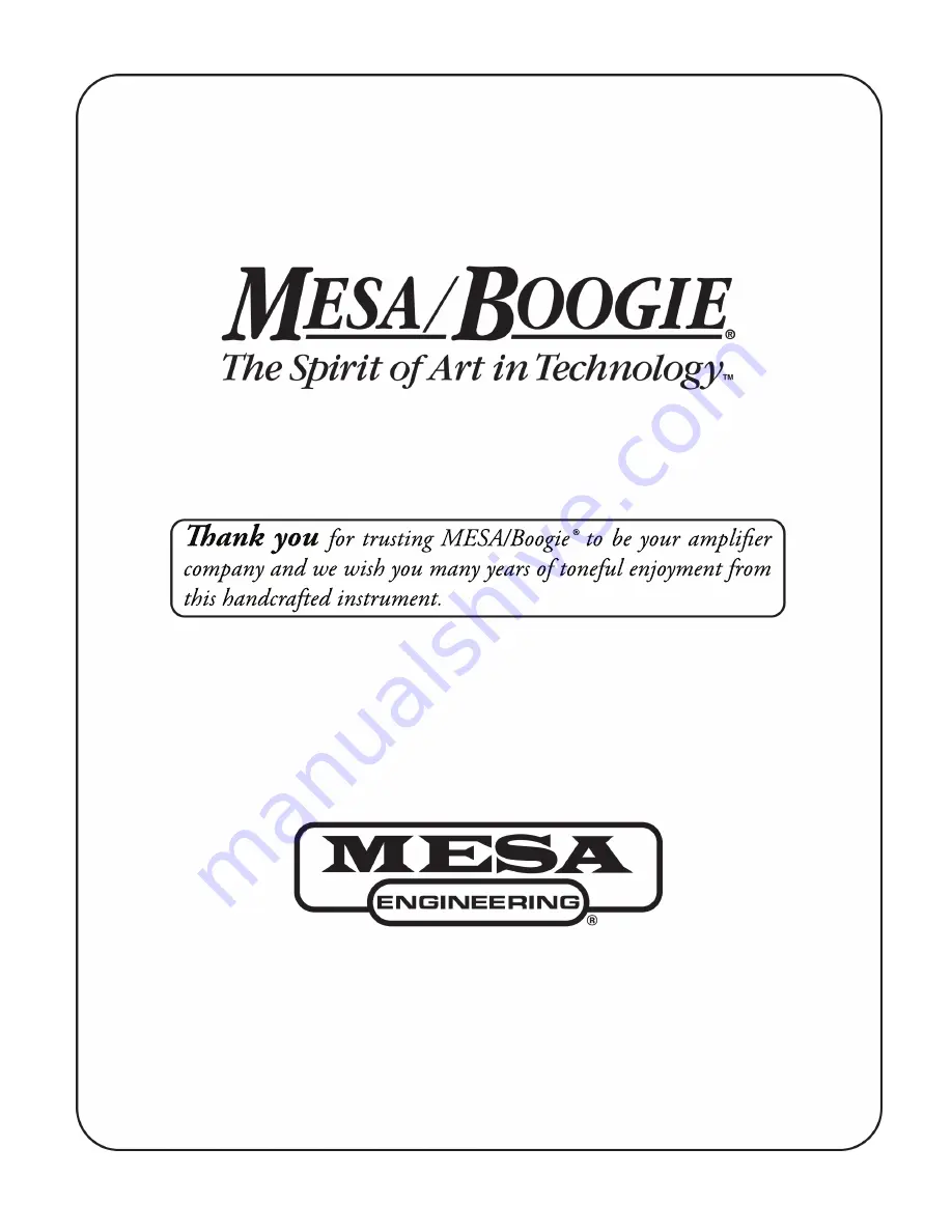 Mesa/Boogie JP-2C Owner'S Manual Download Page 54