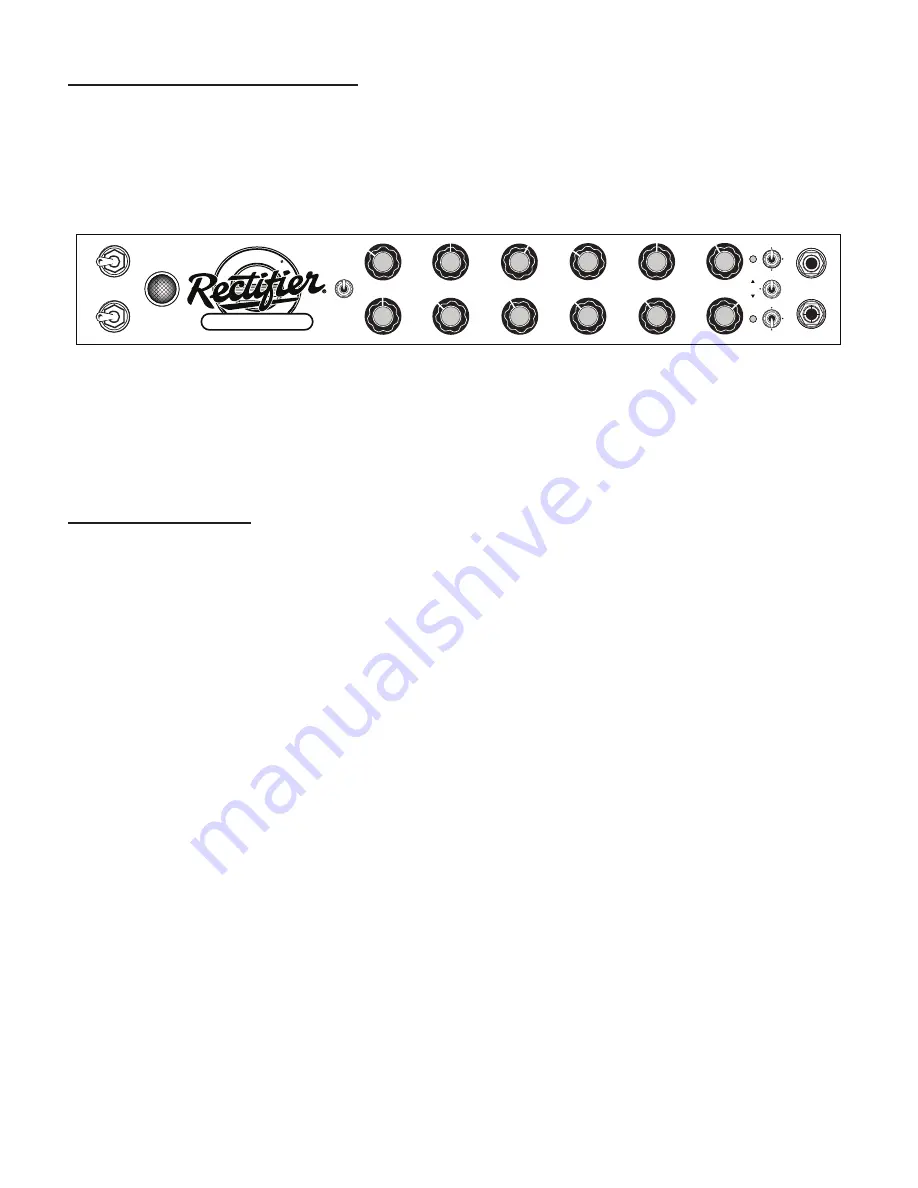 Mesa/Boogie Rectifier BADLANDER EL84/25 Owner'S Manual Download Page 8