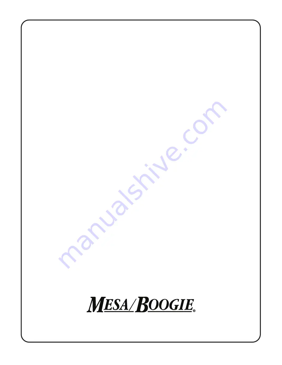 Mesa/Boogie Rectifier BADLANDER EL84/25 Owner'S Manual Download Page 36