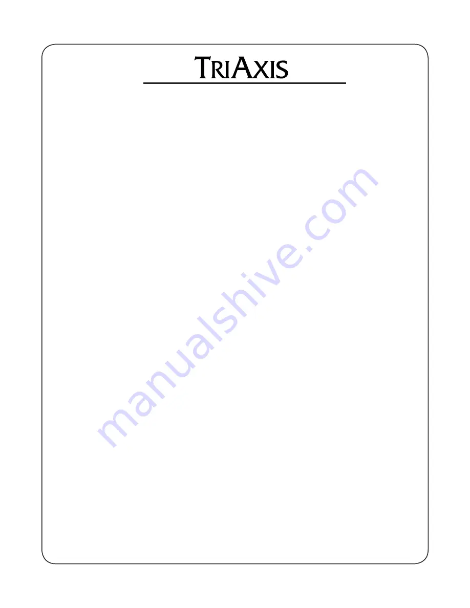 Mesa/Boogie TriAxis Owner'S Manual Download Page 3