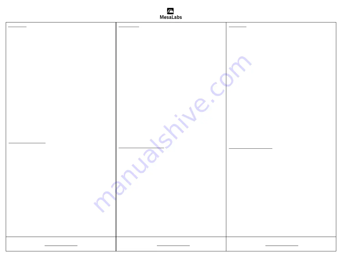 Mesalabs EZTest 1410 Quick Start Manual Download Page 1