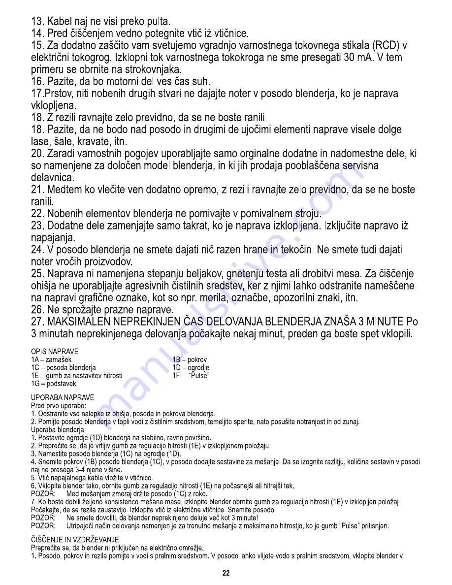 Mesko MS 4065 User Manual Download Page 22