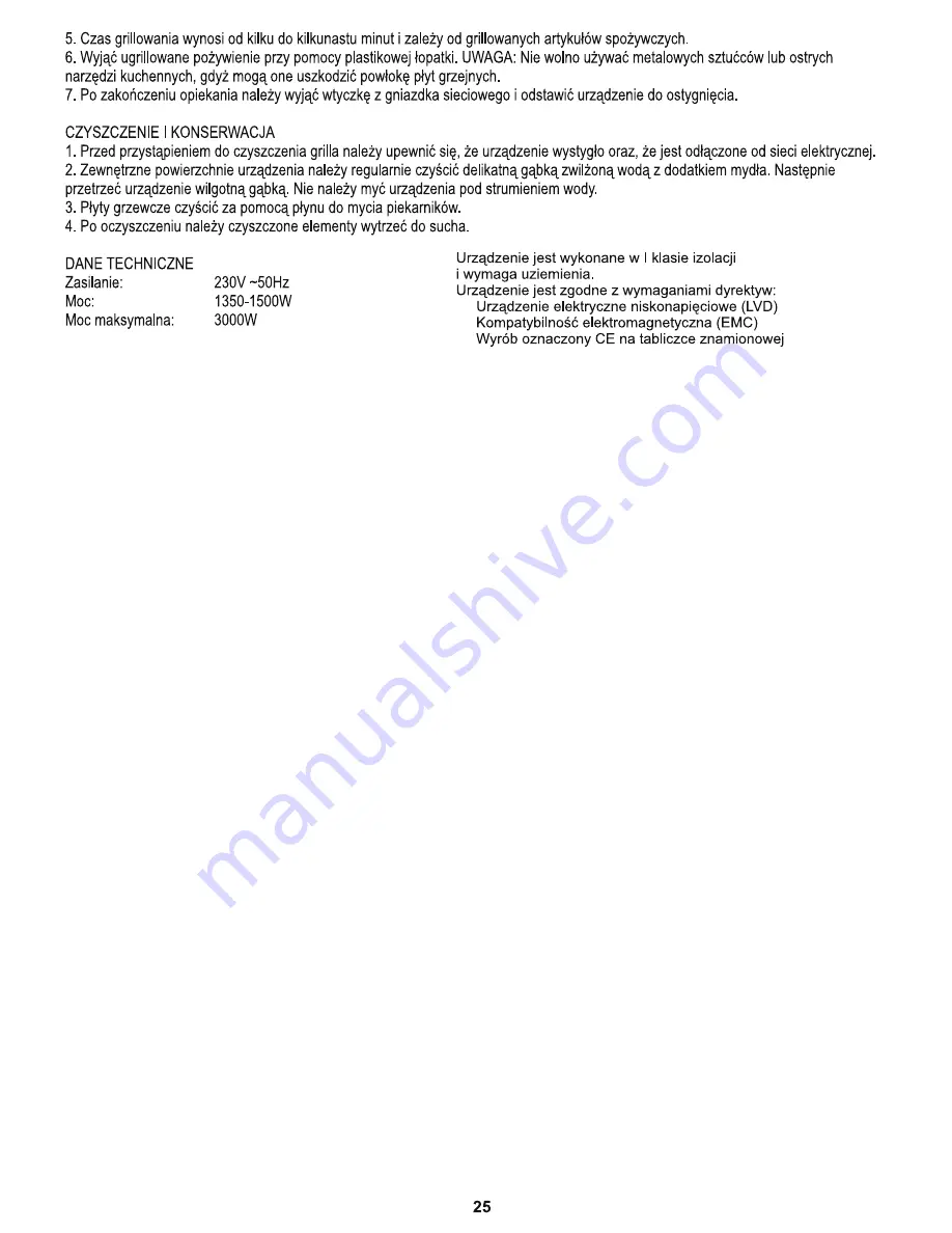 Mesko MS 6605 User Manual Download Page 25