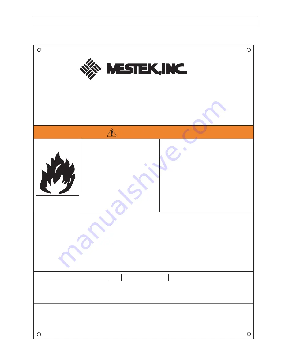 Mestek M) S/U 200 Installation And Operation Instructions Manual Download Page 62