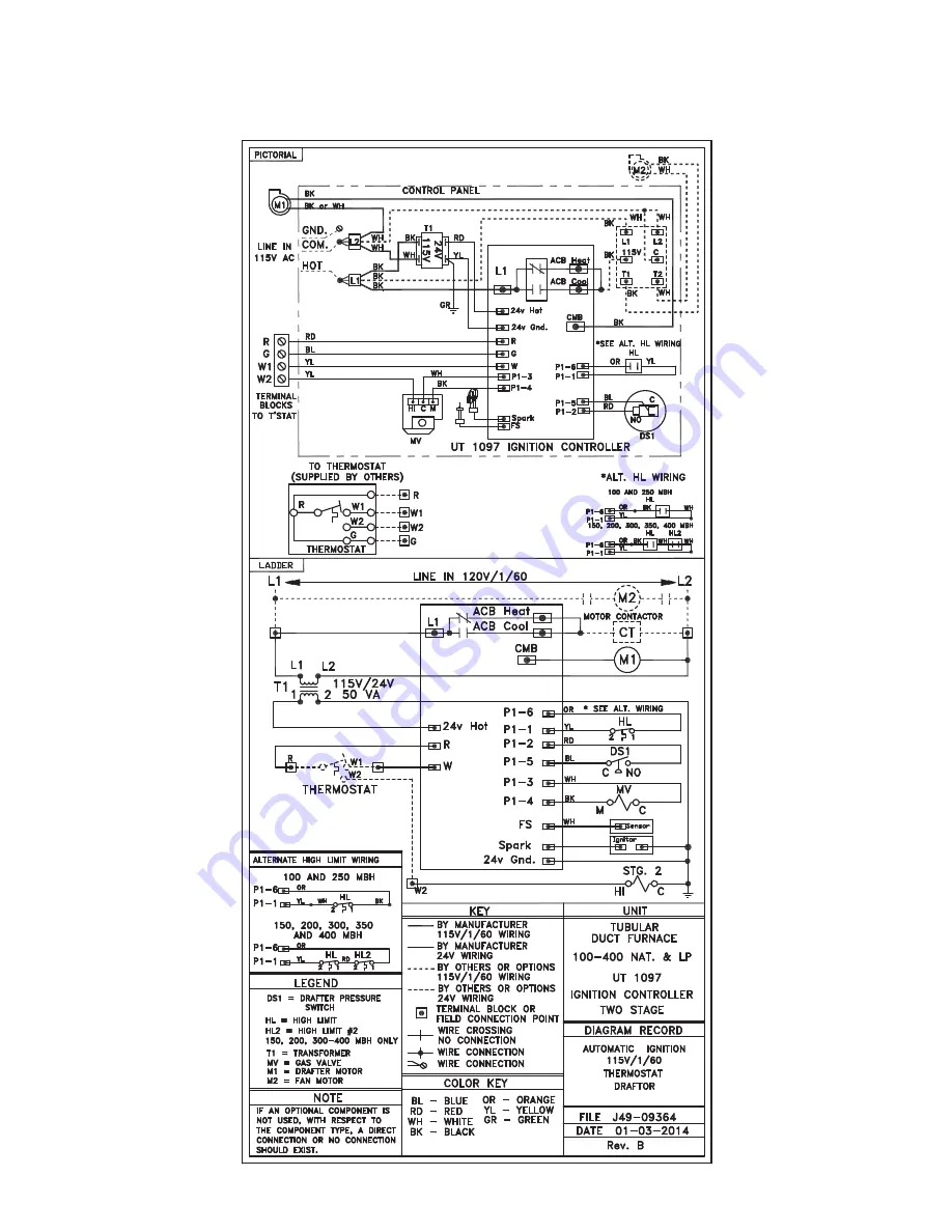 Mestek TUBULAR INDOOR GAS-FIRED DUCT FURNACE Скачать руководство пользователя страница 14