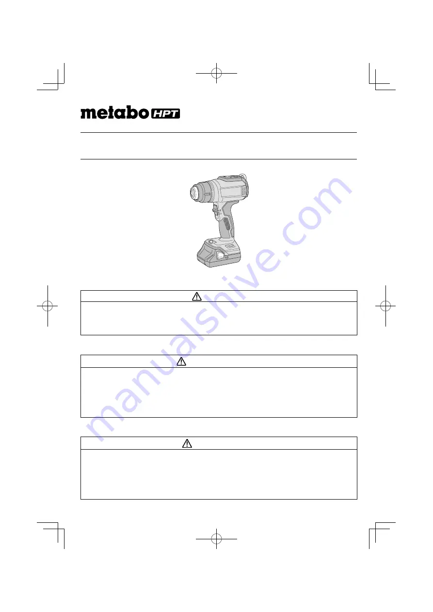 Metabo HPT RH18DA Safety Instructions And Instruction Manual Download Page 1