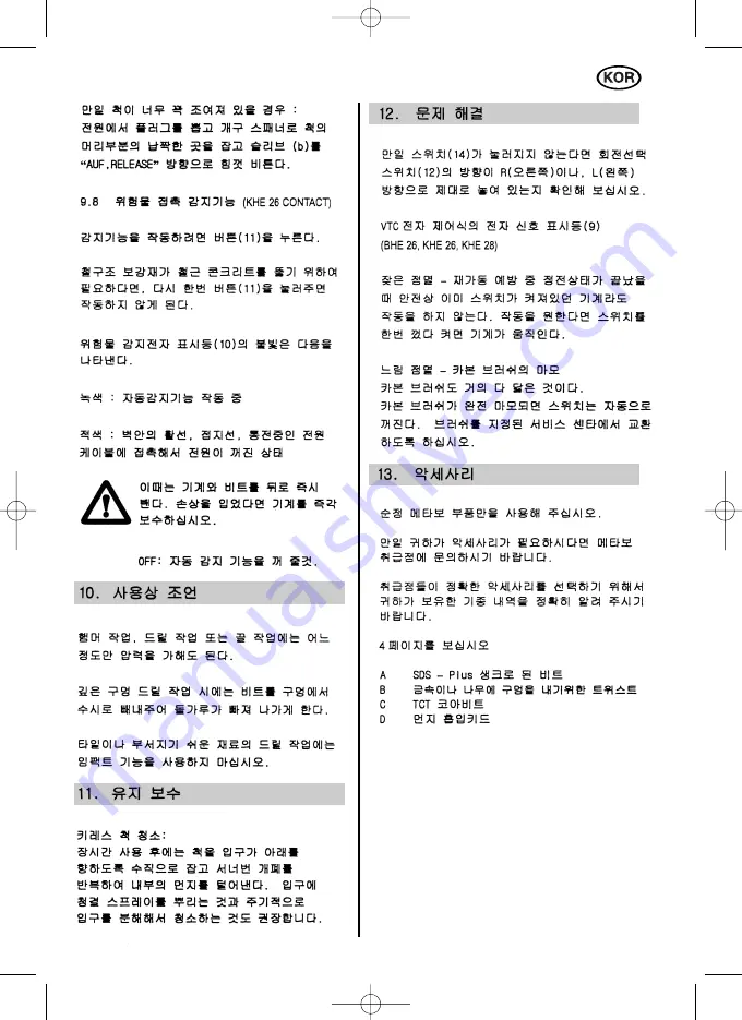 Metabo BHE 22 Operating Instructions Manual Download Page 25