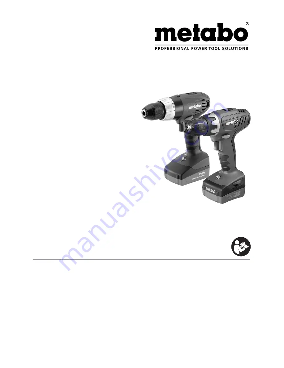 Metabo BS 14.4 Li Original Instructions Manual Download Page 1