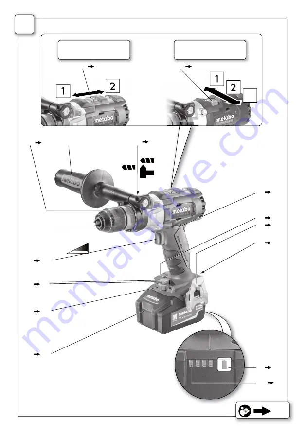 Metabo BS 18 LTX BL Quick Original Instructions Manual Download Page 2