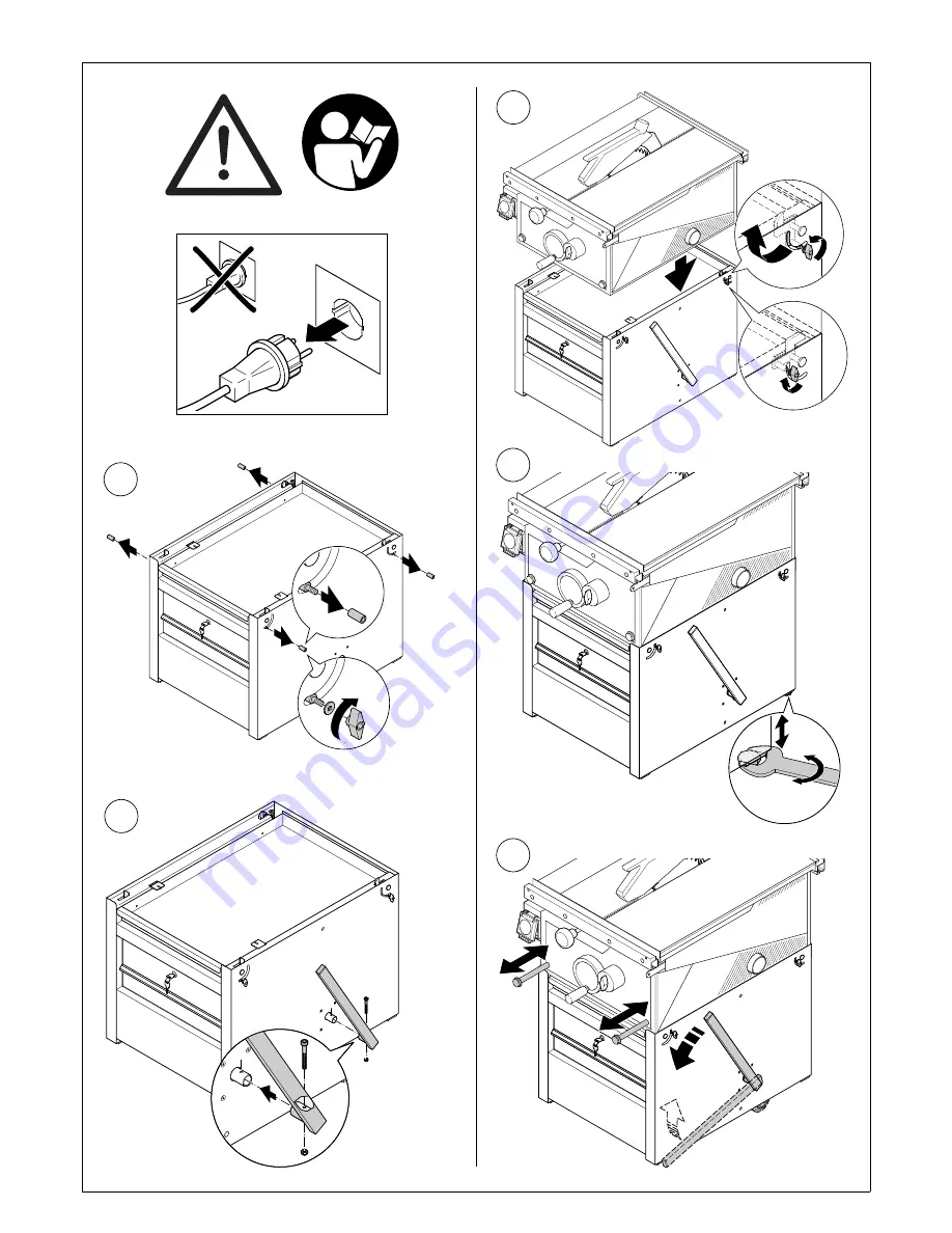 Metabo Cabinet Stand 0910059971 Instruction Manual Download Page 2