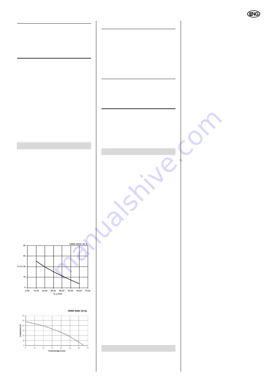 Metabo HWW 3000/20 G Operating Instructions Manual Download Page 13