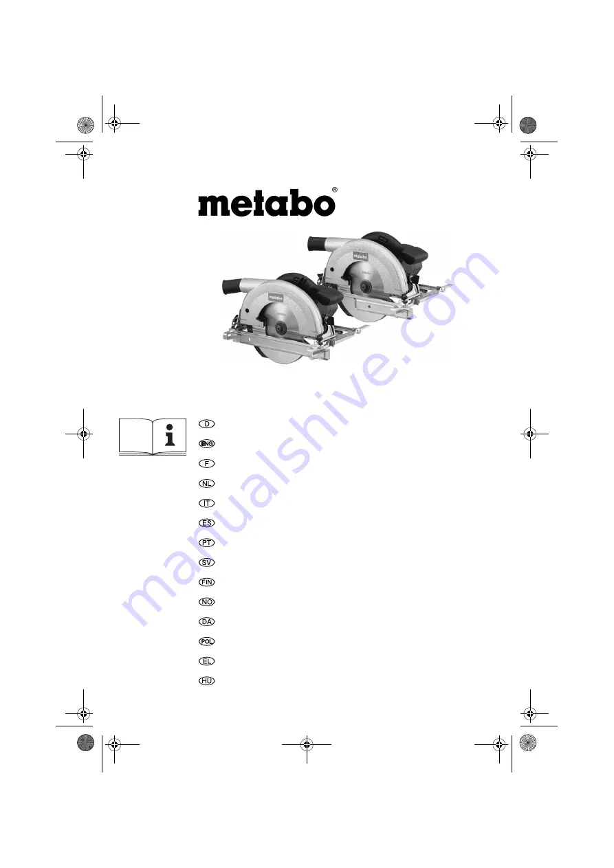 Metabo KS 66 - Operating Instructions Manual Download Page 1