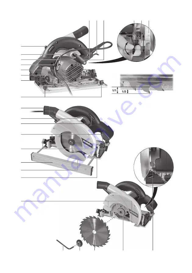 Metabo KSE 55 Vario Plus Original Instructions Manual Download Page 2