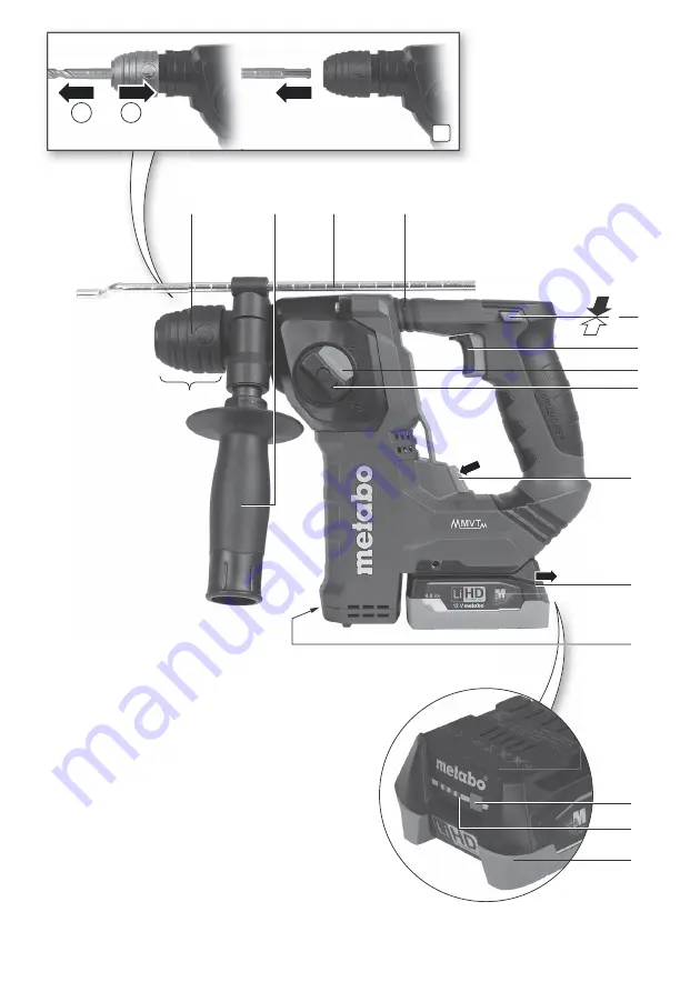 Metabo PowerMaxx BH 12 BL 16 Original Instruction Download Page 2