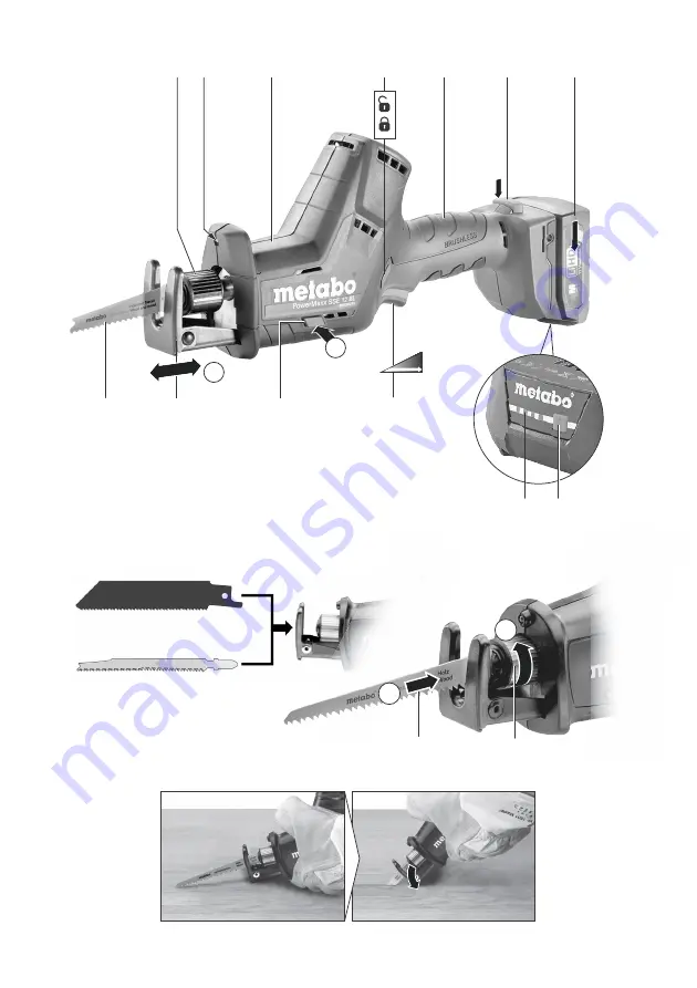 Metabo PowerMaxx SSE 12 BL Original Instructions Manual Download Page 2