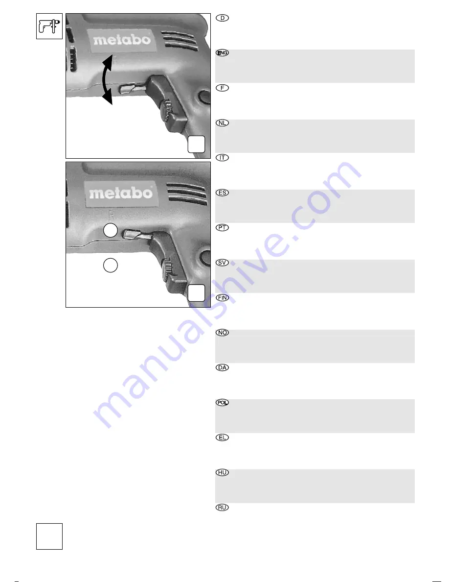 Metabo Sb e 600 R+L User Manual Download Page 24