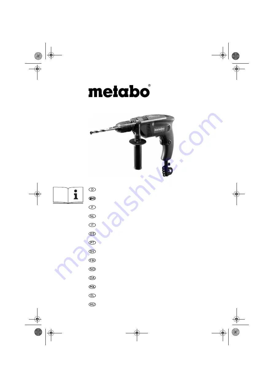 Metabo SBE 500 Operating Instructions Manual Download Page 1