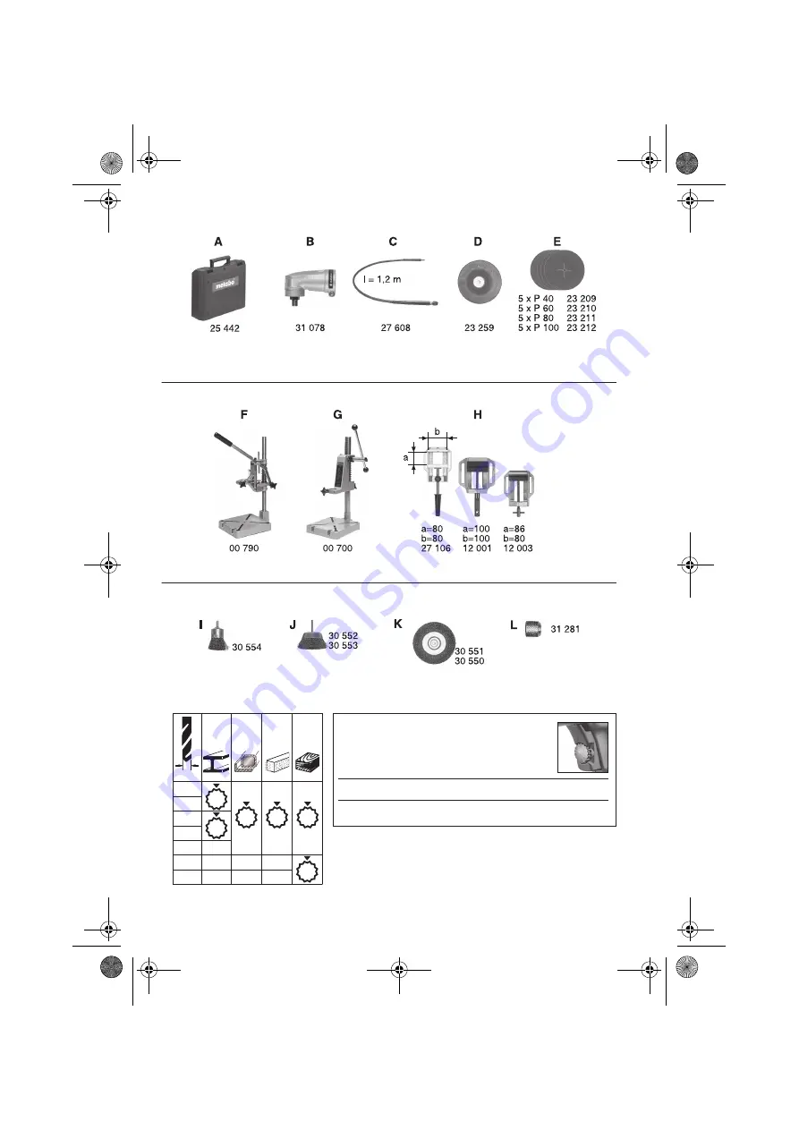 Metabo SBE 500 Operating Instructions Manual Download Page 4