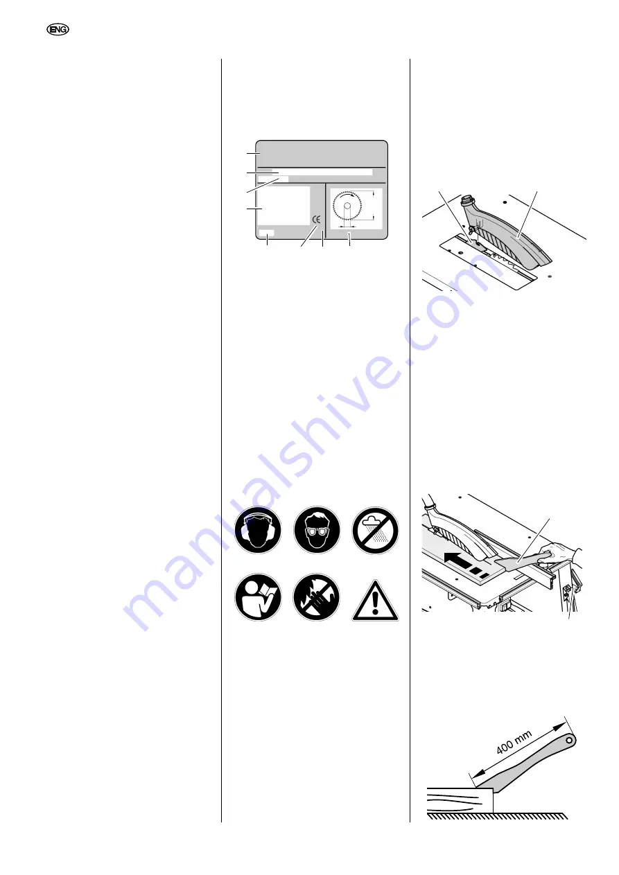 Metabo TKHS 315 M Operating Instructions Manual Download Page 6