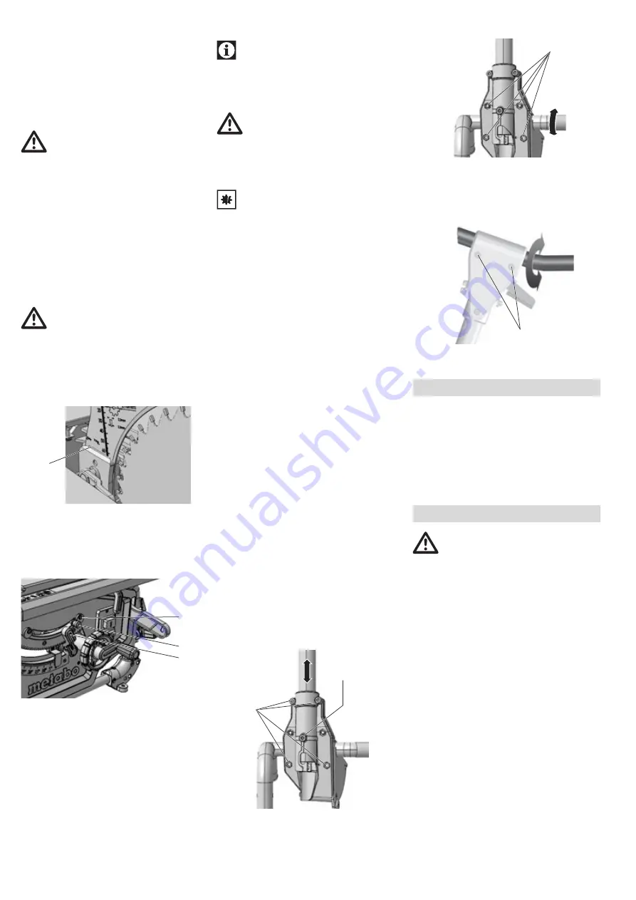 Metabo TS 216 Original Instructions Manual Download Page 107