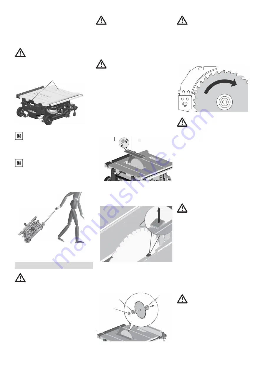 Metabo TS 254 Original Instructions Manual Download Page 70