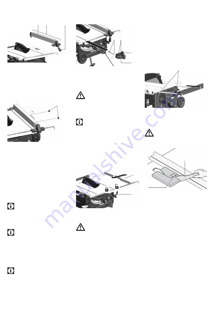 Metabo TS 36 LTX BL 254 Original Operating Instructions Download Page 49