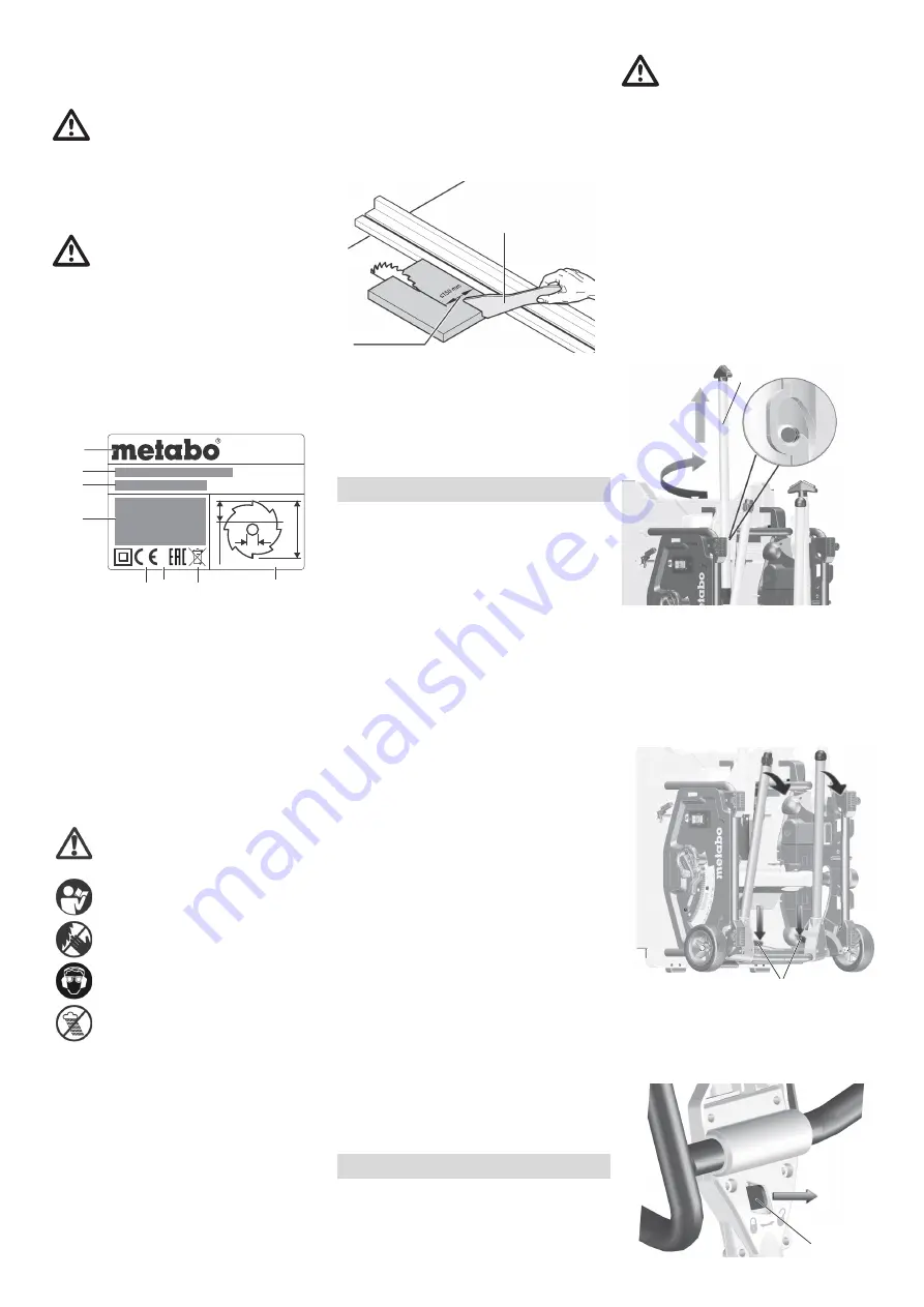 Metabo TS 36 LTX BL 254 Original Operating Instructions Download Page 56