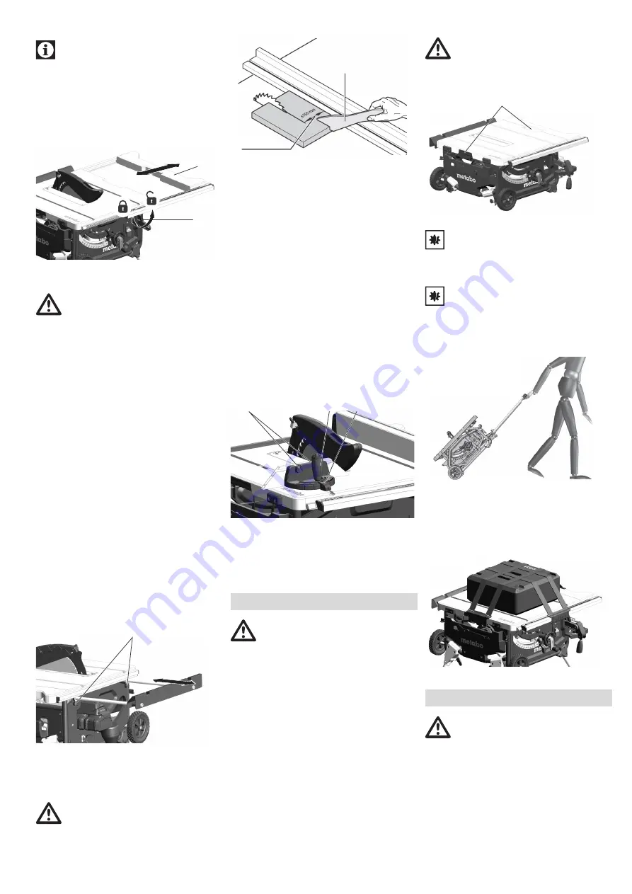 Metabo TS 36 LTX BL 254 Original Operating Instructions Download Page 106